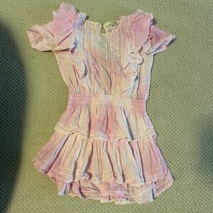 Pink love shack fancy Natasha mini dress. Size: s